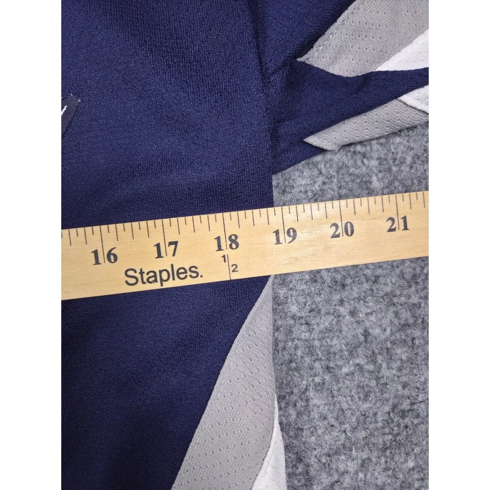 Vintage Tricities Americans WHL Hockey Jersey Youth L/XL Reebok Navy Blue Signed